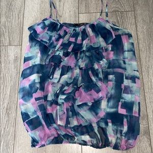 100% silk top. Extra-Small